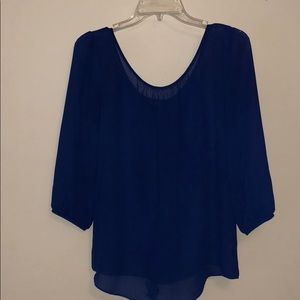 Royal blue dress top